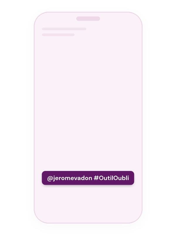 Sticker @jeromevadon #OutilOubli, couleur 3