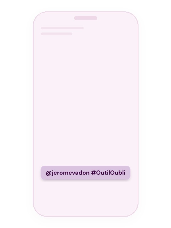 Sticker @jeromevadon #OutilOubli, couleur 4