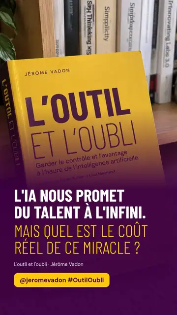 Citation : L'IA nous promet du talent à l'infini, en story sur une photo